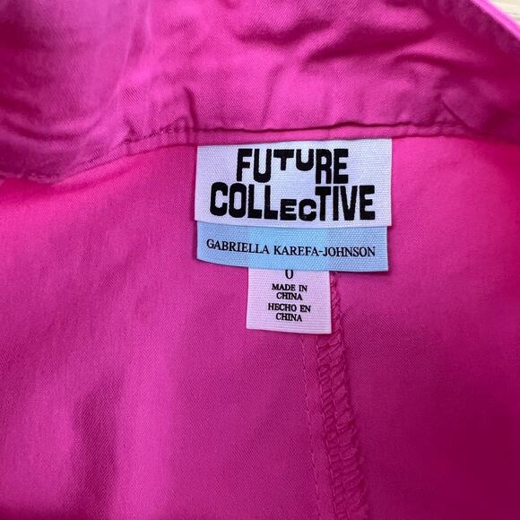 Future Collective Women's Pink High-Rise Cargo Mini Skirt - Size 0 - NWT - Picture 2 of 9